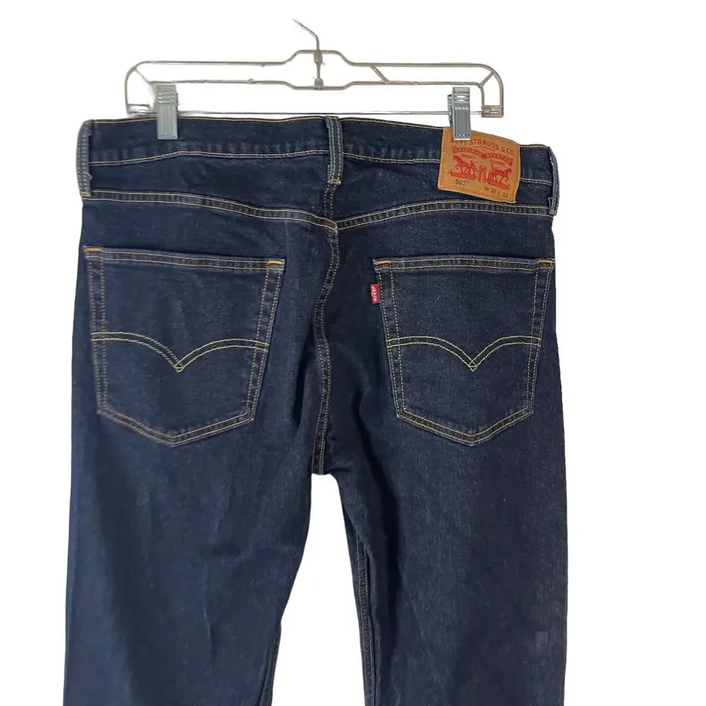 Levi's‎ NWOT 501 Men's Size W 36 X L 32 Dark Wash Straight Jeans